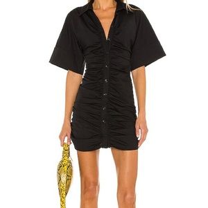 L’Academie large Melissa mini dress in black